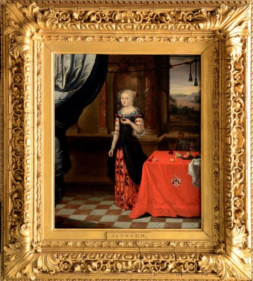 Portrait of a Noblewoman C 1655; Circle of Hieronymus Janssens.