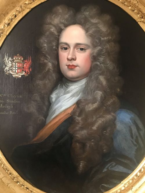 fig 1. Portrait of William Clayton, 1st Baron Sundon of Ardagh; Studio of Kneller.