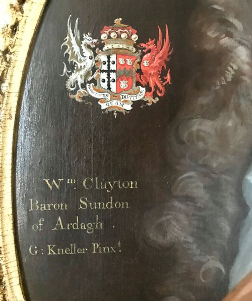 fig 4. Portrait of William Clayton, 1st Baron Sundon of Ardagh; Studio of Kneller.