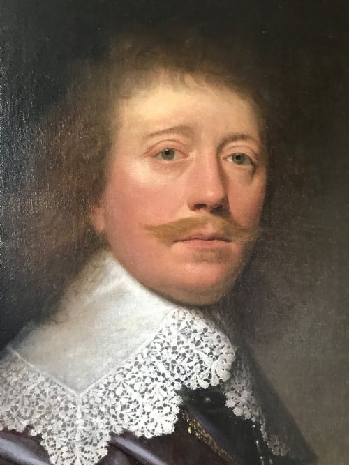 fig 2. Portrait of Captain Henry Withypoll, 1637; Studio of van Honthorst.