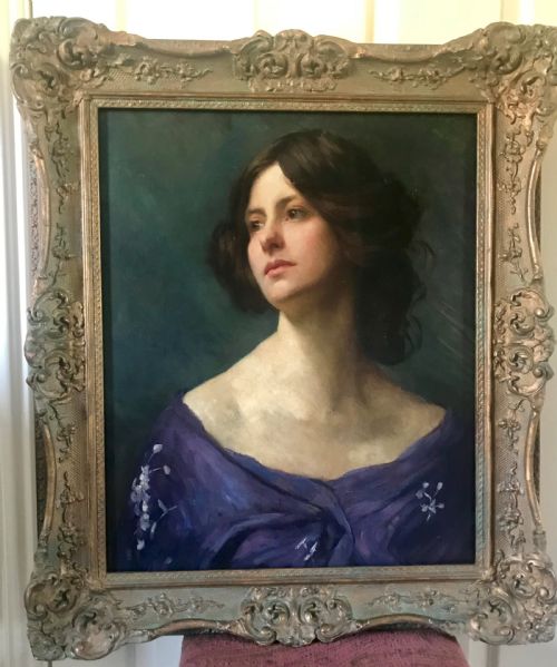 Portrait of a Young Lady; Attributed to Philip Stuart Paice.