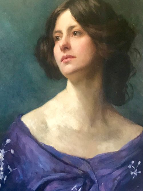 fig 1. Portrait of a Young Lady; Attributed to Philip Stuart Paice.
