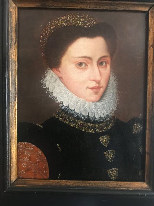 fig 1. Portrait of a Noblewoman, Possibly Mary, Queen of Scots; Manner of Francois Clouet.