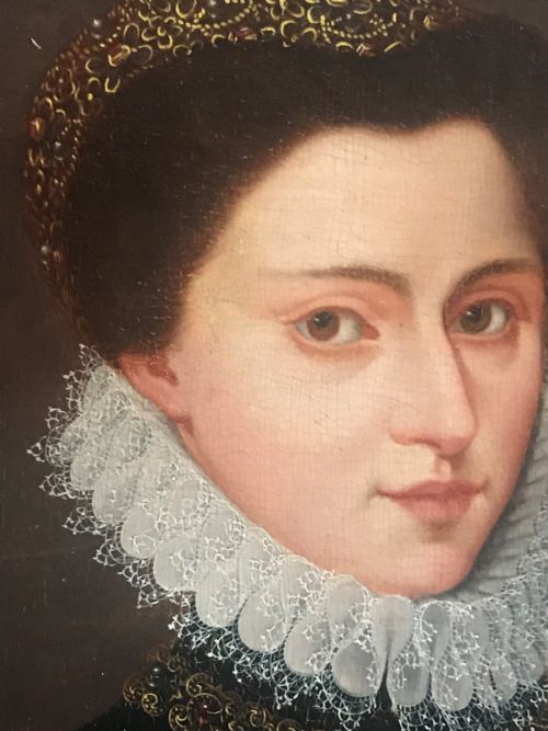 fig 2. Portrait of a Noblewoman, Possibly Mary, Queen of Scots; Manner of Francois Clouet.