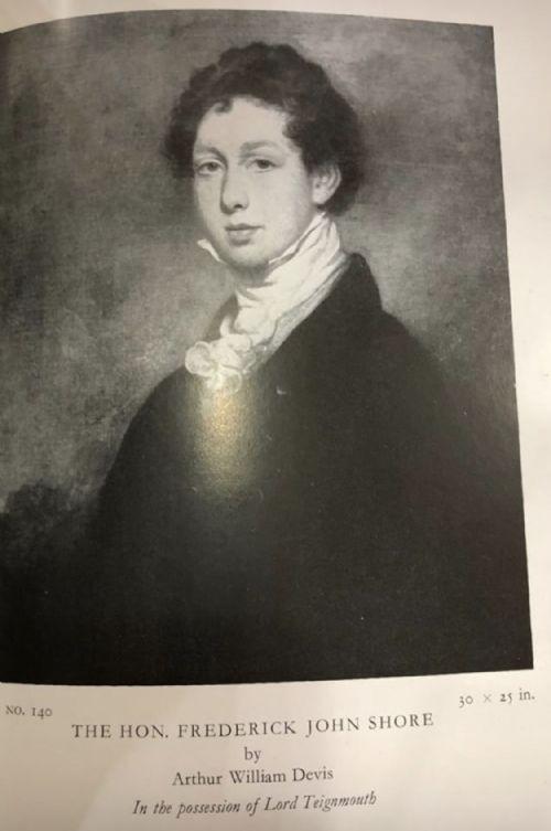 fig 5. Portrait of The Hon. Frederick John Shore, c.1820, by Arthur William Devis.