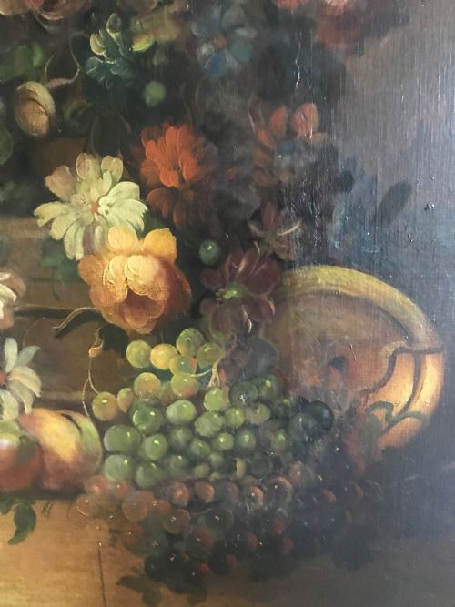 fig 4. Still life of Fruit, Flowers and a Parrot, c.1880-1910.
