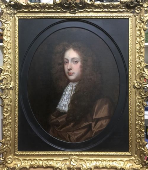 Portrait of Sir John Leigh C.1675; Attributed to John Greenhill.