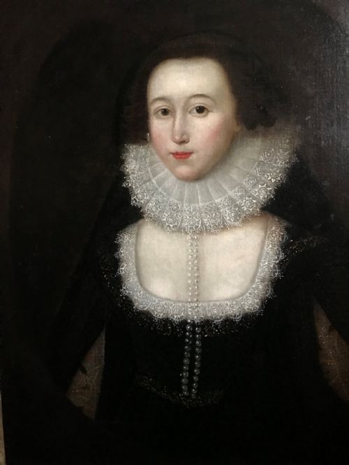 fig 1. Portrait of Mary, Lady Vere; Circle of William Larkin.