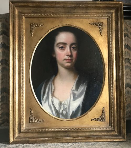 PORTRAIT OF A LADY C1700 BY JOHN CLOSTERMAN