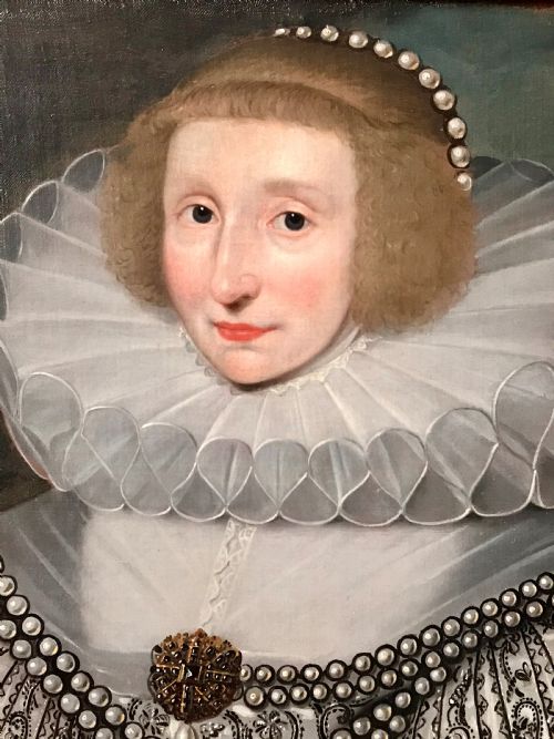 fig 2. Portrait of Elizabeth Wentworth (?), c.1620; Circle of Marcus Gheeraerts.