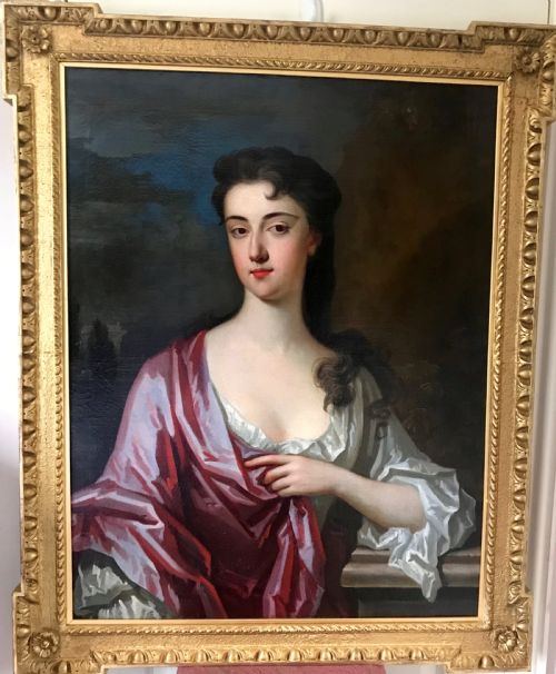 A Lady of the Sparkes Family C1700; Follower of Dahl.