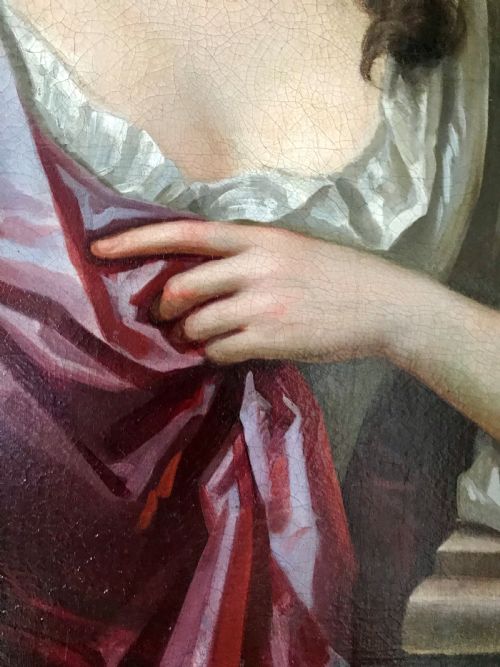 fig 3. A Lady of the Sparkes family c1700; Follower of Dahl.