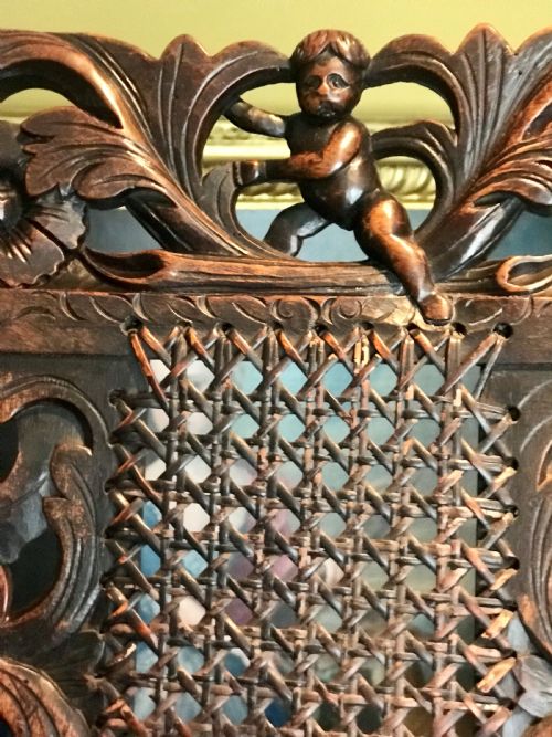 fig 2. Charles II carved walnut chair c.1675-85.