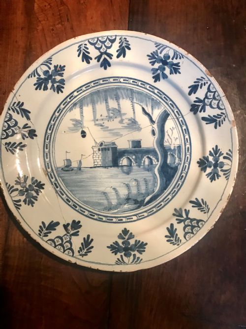 Delft Charger, 18th Century.