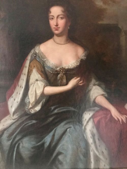 fig 1. Portrait of Queen Mary II, After William Wissing.