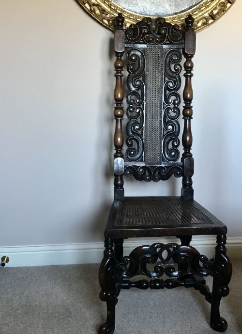 Carved Walnut Chair C.1700.