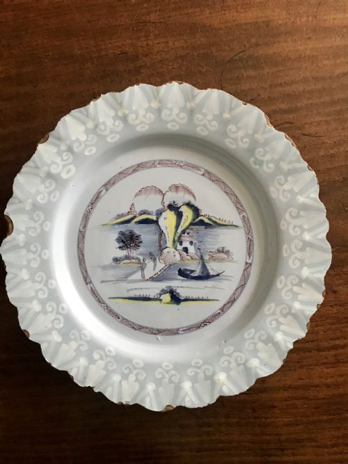 Bristol Delft Bianco Supra Bianco Plate C.1760-70