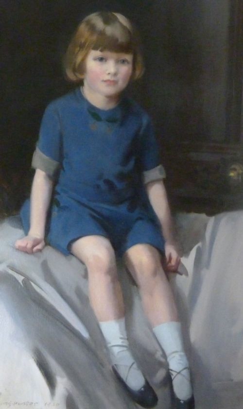 fig 1. Portrait of 'Micky', 1920, by John Young-Hunter RBA.