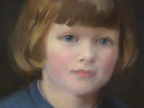 fig 3. Portrait of 'Micky', 1920, by John Young-Hunter RBA.