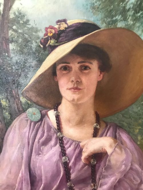 fig 2. Portrait of Margery Angelo Swynnerton, 1917, by Frederick Swynnerton.