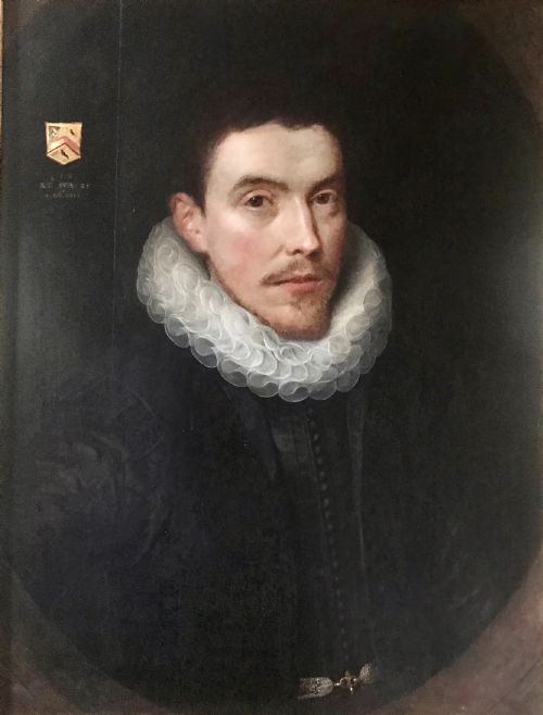 Portrait of Tristram(?) Stafford, 1613; Circle of Paul Van Somer.