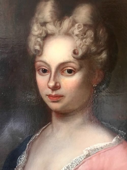PORTRAIT OF METTE DOROTHEA NIELSDATTER RANDULF C1712 NORWEGIAN SCHOOL - ADDITIONAL PHOTO 2