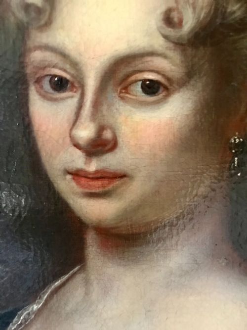 PORTRAIT OF METTE DOROTHEA NIELSDATTER RANDULF C1712 NORWEGIAN SCHOOL - ADDITIONAL PHOTO 3