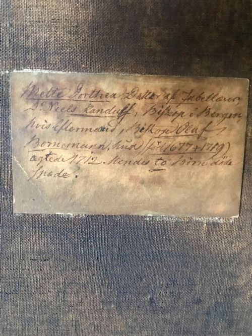 PORTRAIT OF METTE DOROTHEA NIELSDATTER RANDULF C1712 NORWEGIAN SCHOOL - ADDITIONAL PHOTO 5