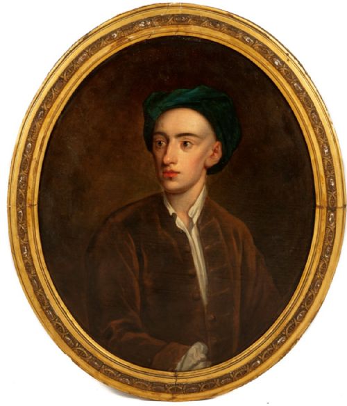 Portrait of Alexander Pope C.1716; Studio of Sir Godfrey Kneller.