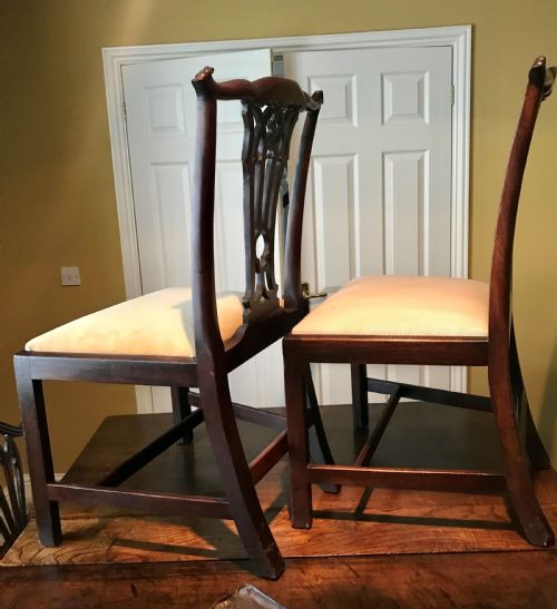 fig 1. Pair of walnut chairs c.1760