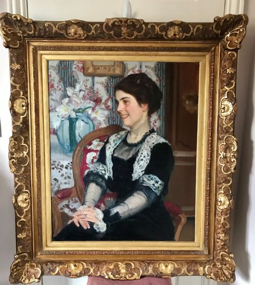Portrait of a Young Lady C.1900, by Frank Desch.
