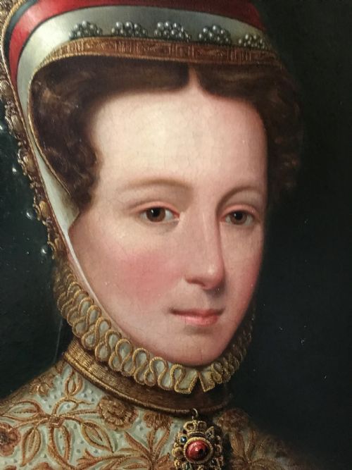 fig 2. Portrait of Mary Fitzalan, Duchess of Norfolk; After Hans Eworth.