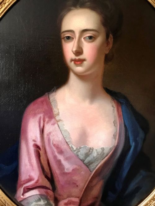 fig 1. Portrait of a Young Lady c.1730, Circle of Sir Godfrey Kneller.