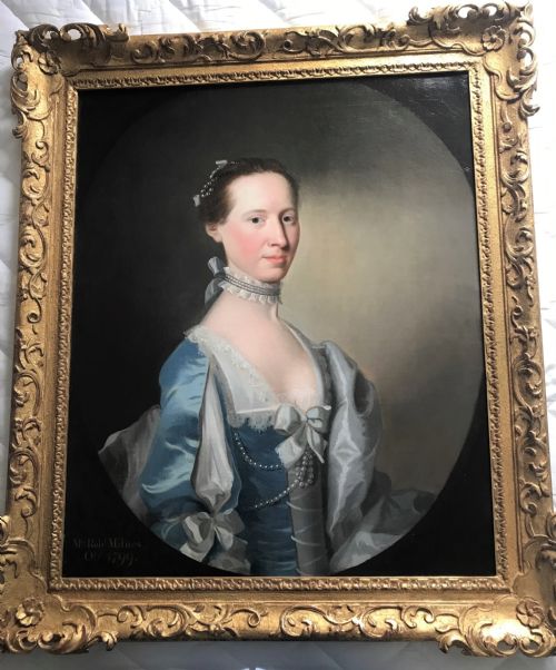 Portrait of Esther Milnes, C.1745, by Thomas Hudson.