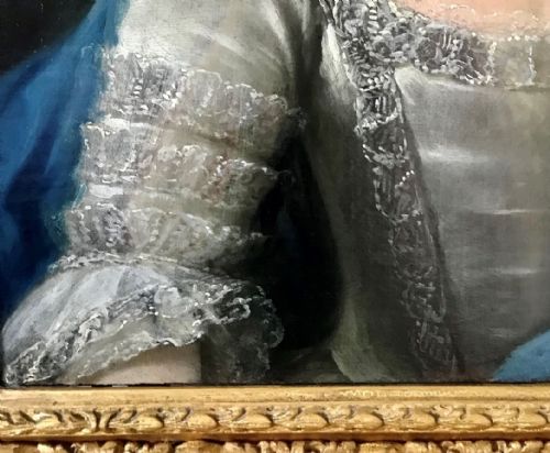 PORTRAIT OF A GIRL C1760 ATTRIBUTED TO GEORGE KNAPTON - ADDITIONAL PHOTO 2