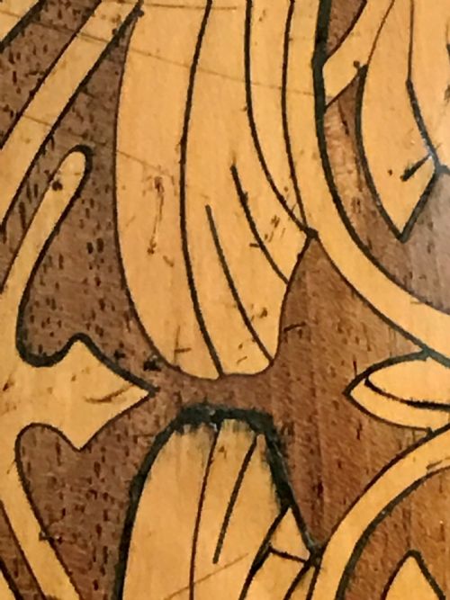 WILLIAM AND MARY MARQUETRY MIRROR C1695 - ADDITIONAL PHOTO 3