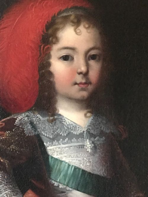PORTRAIT OF LOUIS XIV AS A CHILD C 1668 STUDIO OR CIRCLE OF BEAUBRUN - ADDITIONAL PHOTO 2