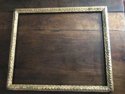 Distressed Carved and Giltwood Frame C.1675