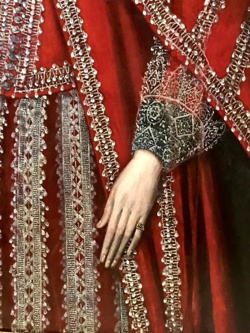 fig 3. Portrait of a Young Lady 1615, by a Follower of William Larkin.