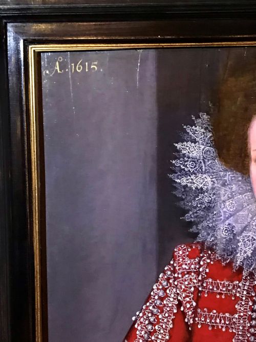 fig 4. Portrait of a Young Lady 1615, by a Follower of William Larkin.