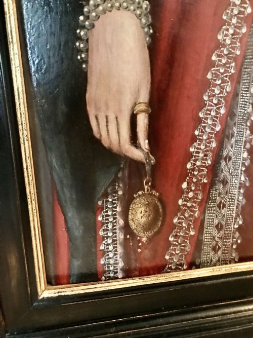 fig 2. Portrait of a Young Lady 1615, by a Follower of William Larkin.