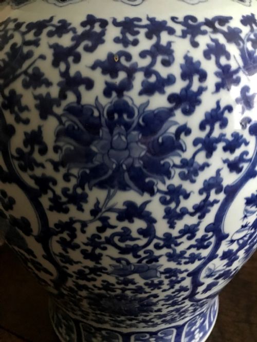 fig 1. Pair of Large Chinese Temple Jars, Qing Dynasty.