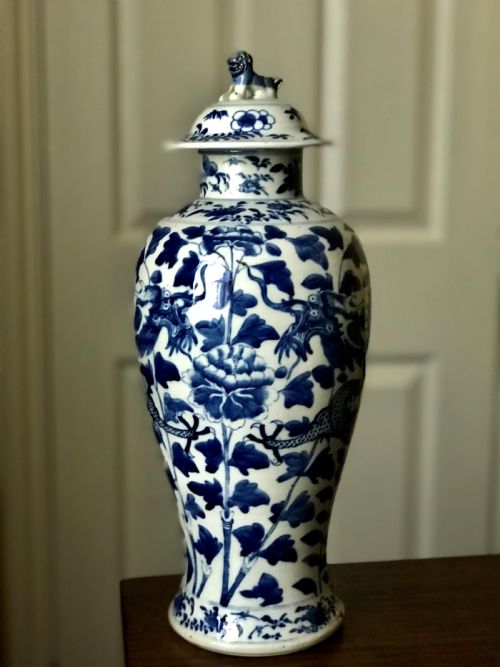 Chinese Blue and White Vase, Late 18th/early 19th Century