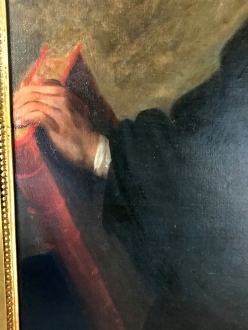 PORTRAIT OF THE REVEREND WILLIAM JONES OF NAYLAND C1790 CIRCLE OF BEECHEY - ADDITIONAL PHOTO 3