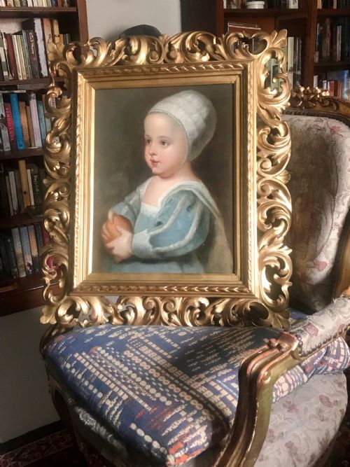 fig 2. Portrait of Prince James Stuart as a child; after Van Dyck.