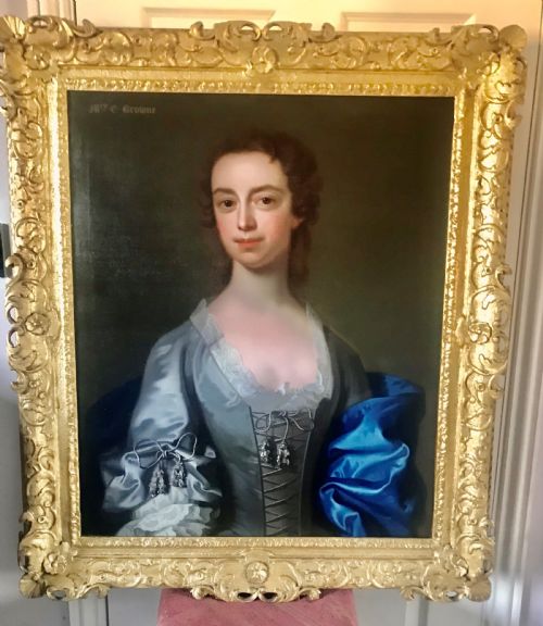 Portrait of Mrs. E. Browne C.1740, by Henry Pickering.