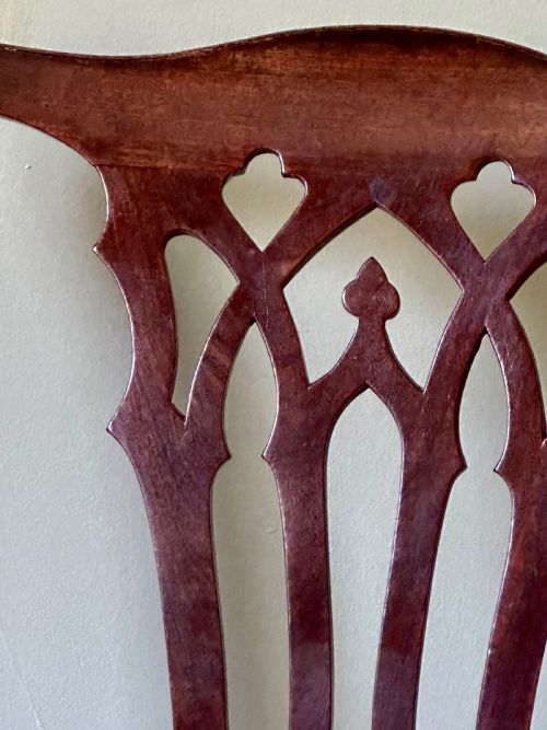 CABRIOLE LEGGED MAHOGANY CHAIR C1750 - ADDITIONAL PHOTO 2