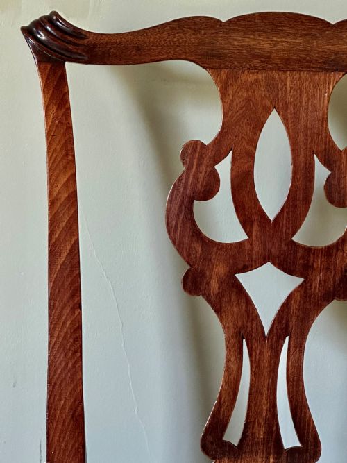 GEORGE II WALNUT CHAIR C1750 - ADDITIONAL PHOTO 1