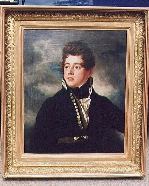 Sold...portrait of a Midshipman C.1810; Circle of Sir Thomas Lawrence