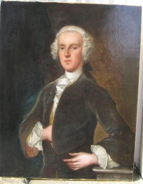 Sold.....portrait of a Gentleman 1743 Attributed to Moses Vanderbank